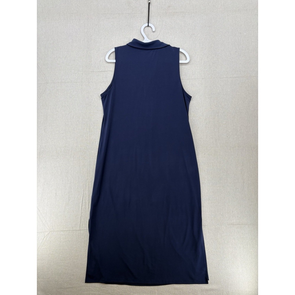 Michael Kors Sleeveless Half Zip MIDI Shift Dress Women's Size Medium - Picture 2 of 15